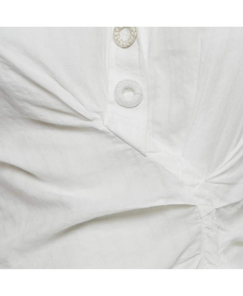 Pre-Owned Jacquemus Women's Cotton Ruched Detail La Bomba Shirt