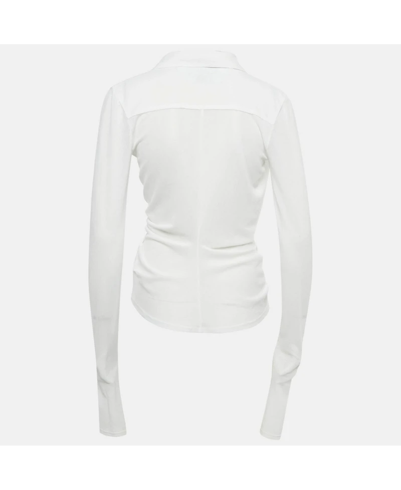 Pre-Owned Jacquemus Women's Crepe Long Sleeve La Riviera Top