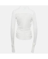 Pre-Owned Jacquemus Women's Crepe Long Sleeve La Riviera Top