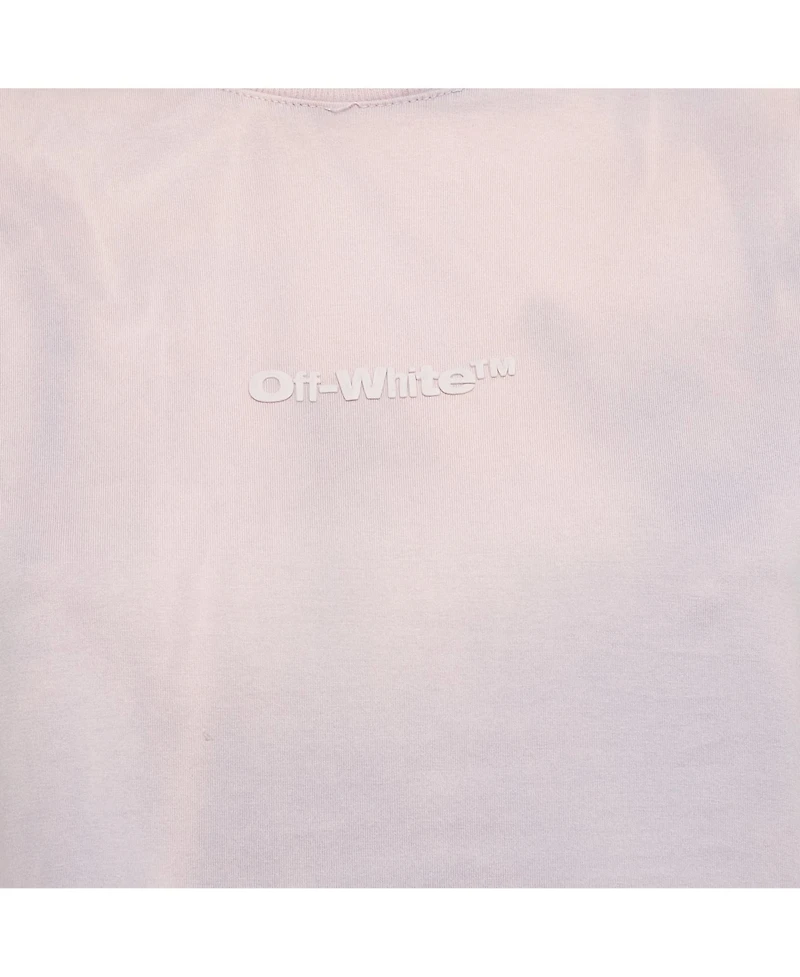 Pre-Owned Off-White Women's Logo Applique Crop Top