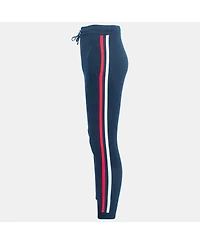 Pre-Owned Balmain Men's Navy Blue Cotton Side Stripe Detail Drawstring Yoga Pants