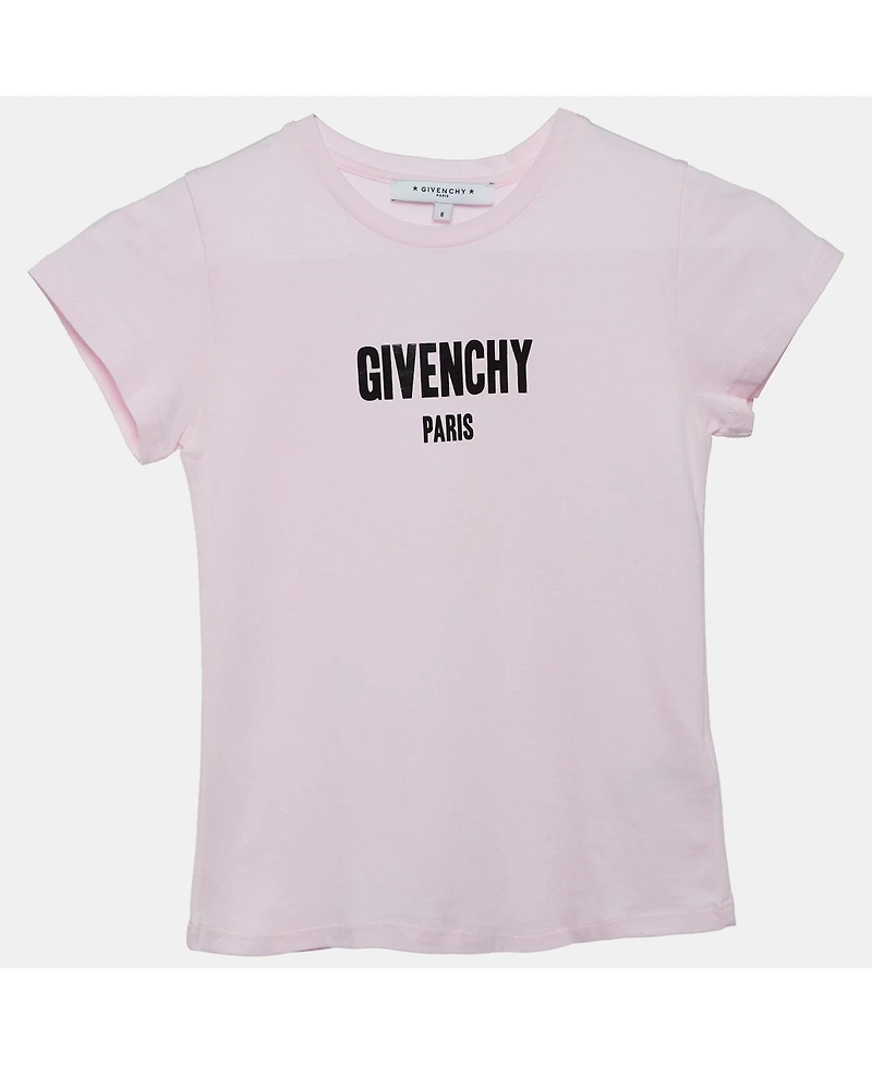 Pre-Owned Givenchy Women's Pink Logo Print Jersey