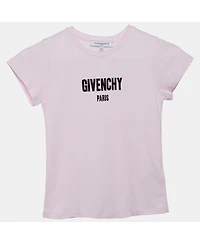 Pre-Owned Givenchy Women's Pink Logo Print Jersey