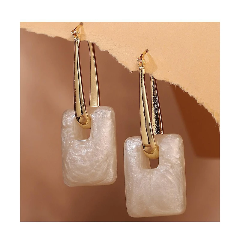 Women's The Puffer-Glaze Hoop Earrings - California Gold