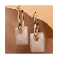 Women's The Puffer-Glaze Hoop Earrings - California Gold