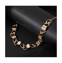 Women's The SwirlBlock-Link Chain Necklace - California Gold
