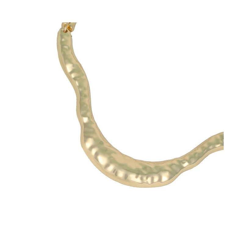 Women's The Hammered-Horn Collar Necklace - California Gold