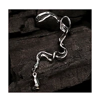 Women's The Tangle-Drop Cuff Earrings - Metallic Silver