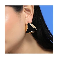 Women's The Enamel-Triad Stud Earrings - Antique Gold