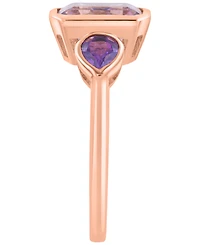 Effy Collection Pink Amethyst (2-1/10 ct. t.w.) & Amethyst (1/20 ct. t.w.) Ring in 14k Rose Gold