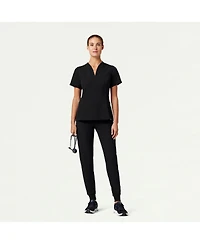 Jaanuu Petite Silex 6-Pocket Slim Mid-Rise Scrub Jogger