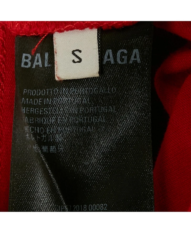 Pre-Owned Balenciaga Women's Logo Print Cotton Short Sleeve T-Shirt