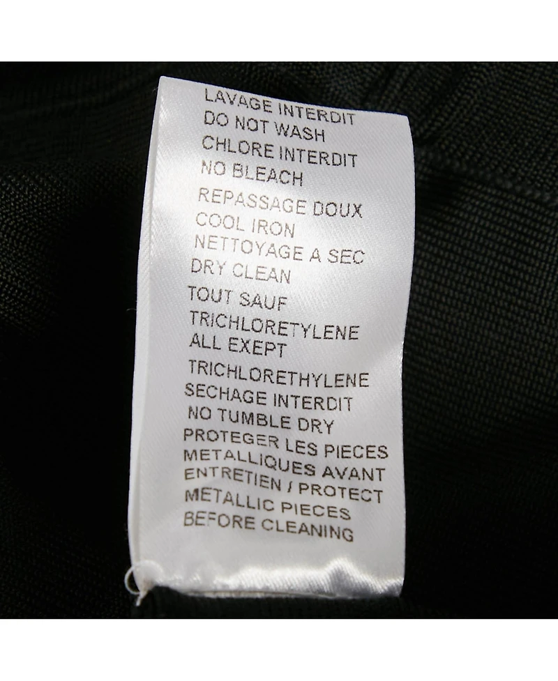 Pre-Owned Balmain Women's Black Knit Corset Zip-Up Strapless Crop Top