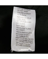 Pre-Owned Balmain Women's Black Knit Corset Zip-Up Strapless Crop Top