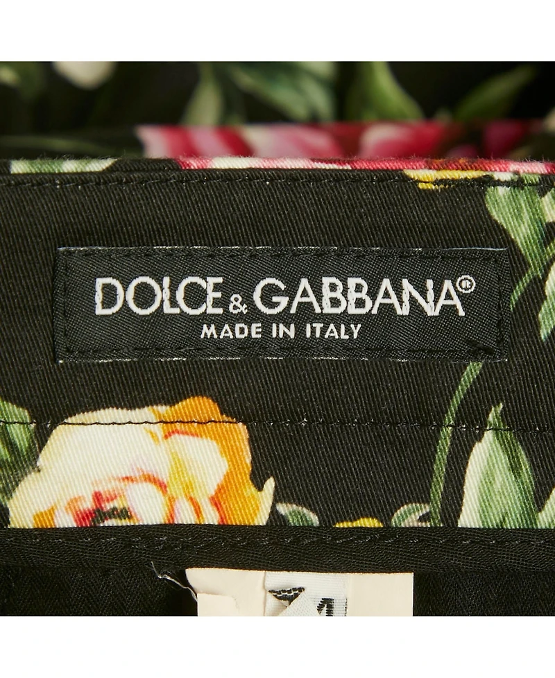 Pre-Owned Dolce & Gabbana Women's Camellia Print Cotton Trouser