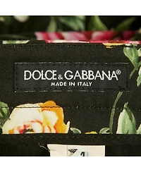 Pre-Owned Dolce & Gabbana Women's Camellia Print Cotton Trouser