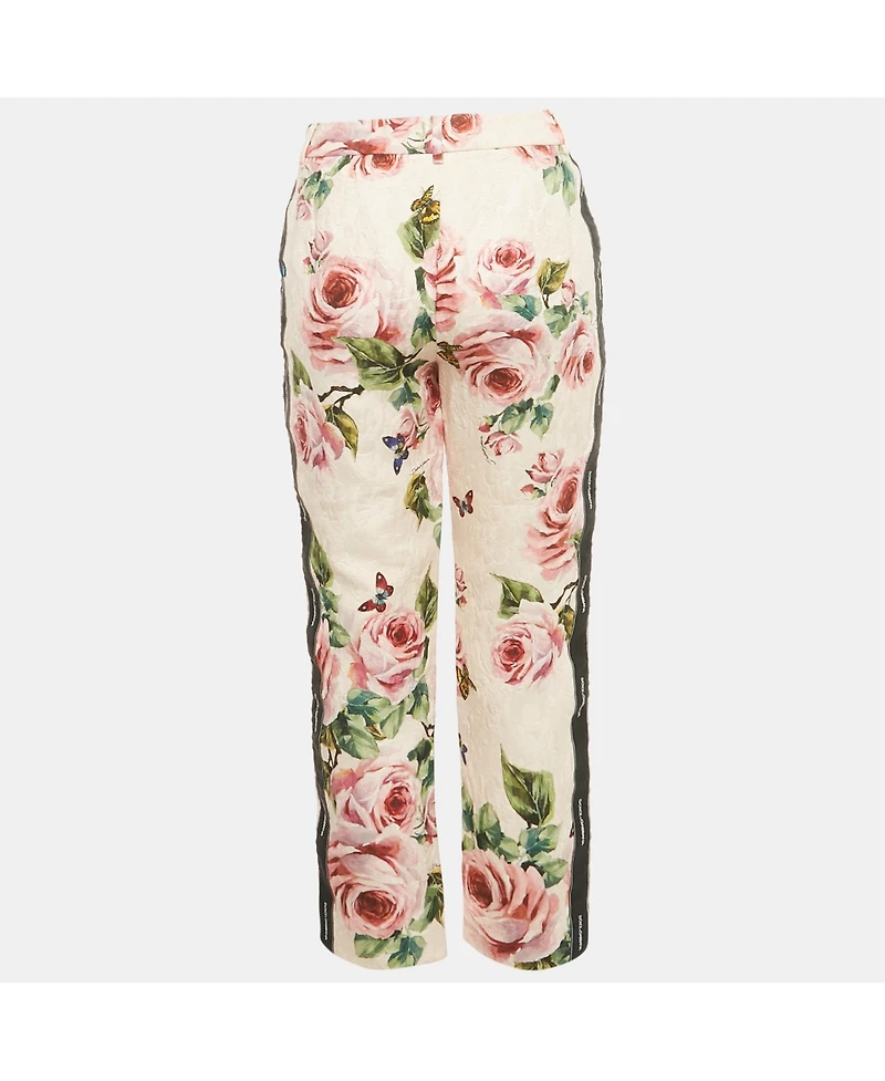 Pre-Owned Dolce & Gabbana Women's Print Jacquard Trousers