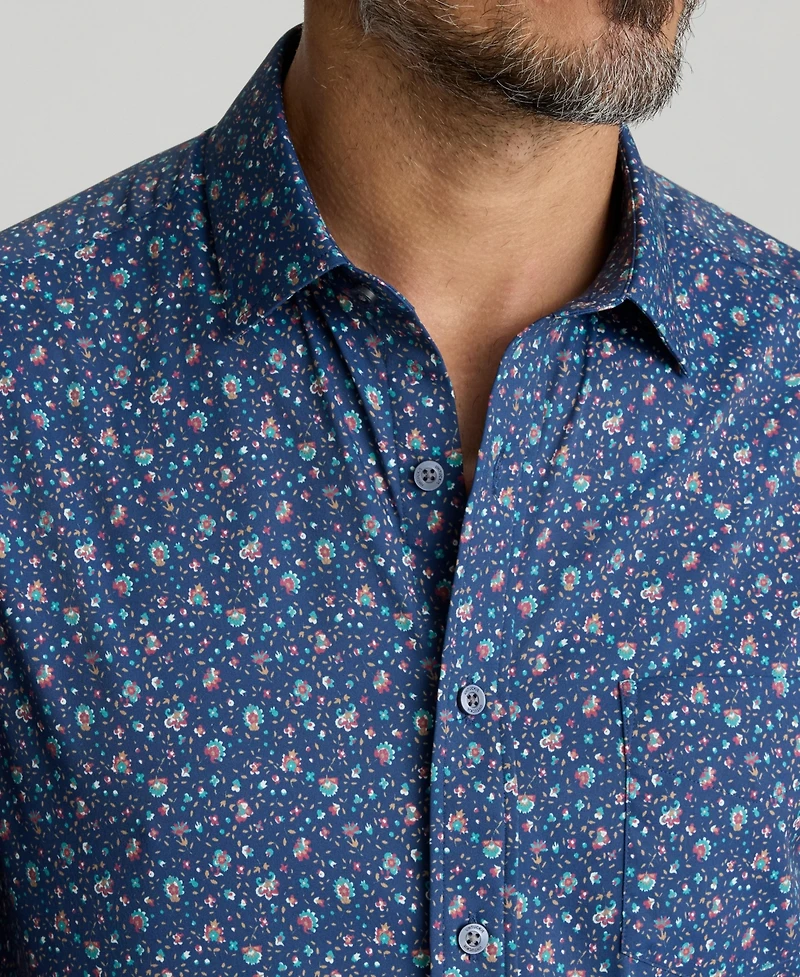 UNTUCKit Men's Regular Fit Wrinkle-Free Millerford Button Up Shirt