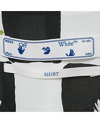 Pre-Owned Off-White Women's Check Floral Print Crepe Shirt