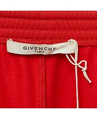 Pre-Owned Givenchy Women's Red Logo Print Jersey Trackpants