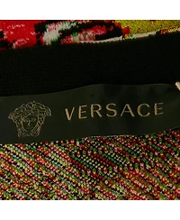 Pre-Owned Versace Women's Multicolor Jacquard Knit Sleeveless Top