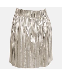 Pre-Owned Isabel Marant Women's Silver Plisse Delpha Mini Skirt