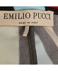 Pre-Owned Emilio Pucci Women's Black Printed Jersey Sleeveless Jumpsuit