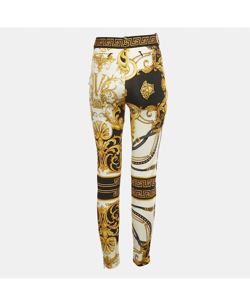 Pre-Owned Versace Women's Rodeo Barocco Print Jersey Leggings