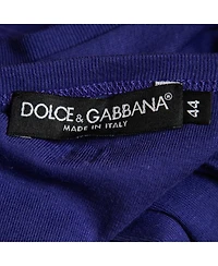 Pre-Owned Dolce & Gabbana Women's Purple Cotton Tank Top