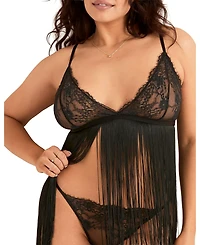 Adore Me Plus Charizma Babydoll & G-String Set Lingerie