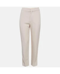 Pre-Owned Chloe Women's Pink Crepe Regular Trousers