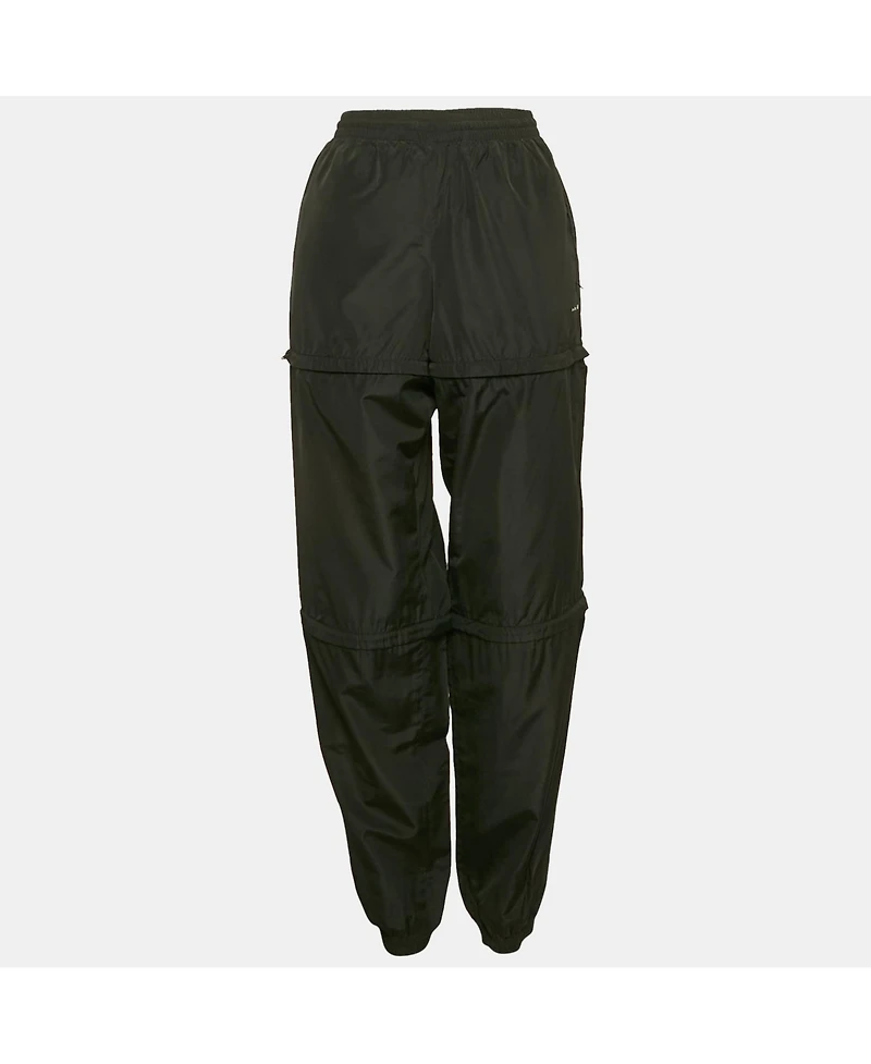 Pre-Owned Balenciaga Women's Black Synthetic Detachable Track Pants