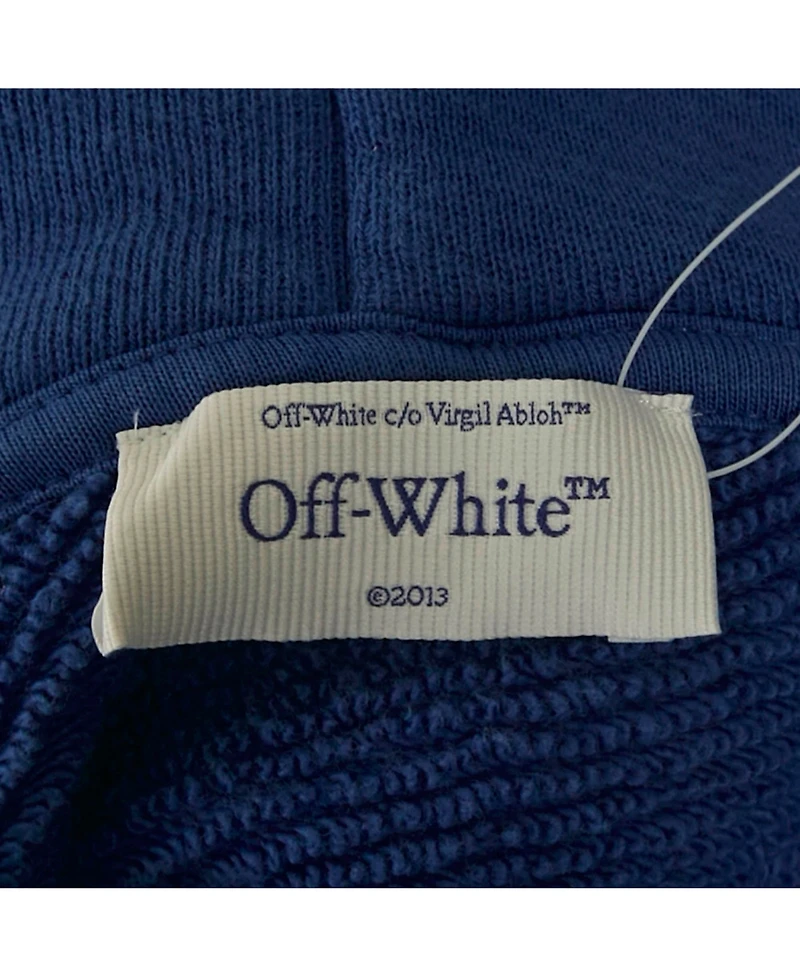 Pre-Owned Off-White Women's Blue Bandana Art Cotton Hoodie