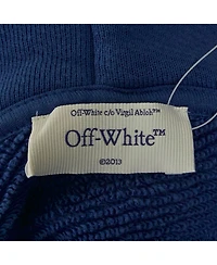 Pre-Owned Off-White Women's Blue Bandana Art Cotton Hoodie