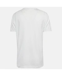 Pre-Owned Dolce & Gabbana Men's White Jersey Crewneck T-Shirt