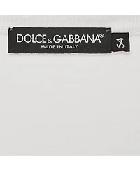 Pre-Owned Dolce & Gabbana Men's White Jersey Crewneck T-Shirt