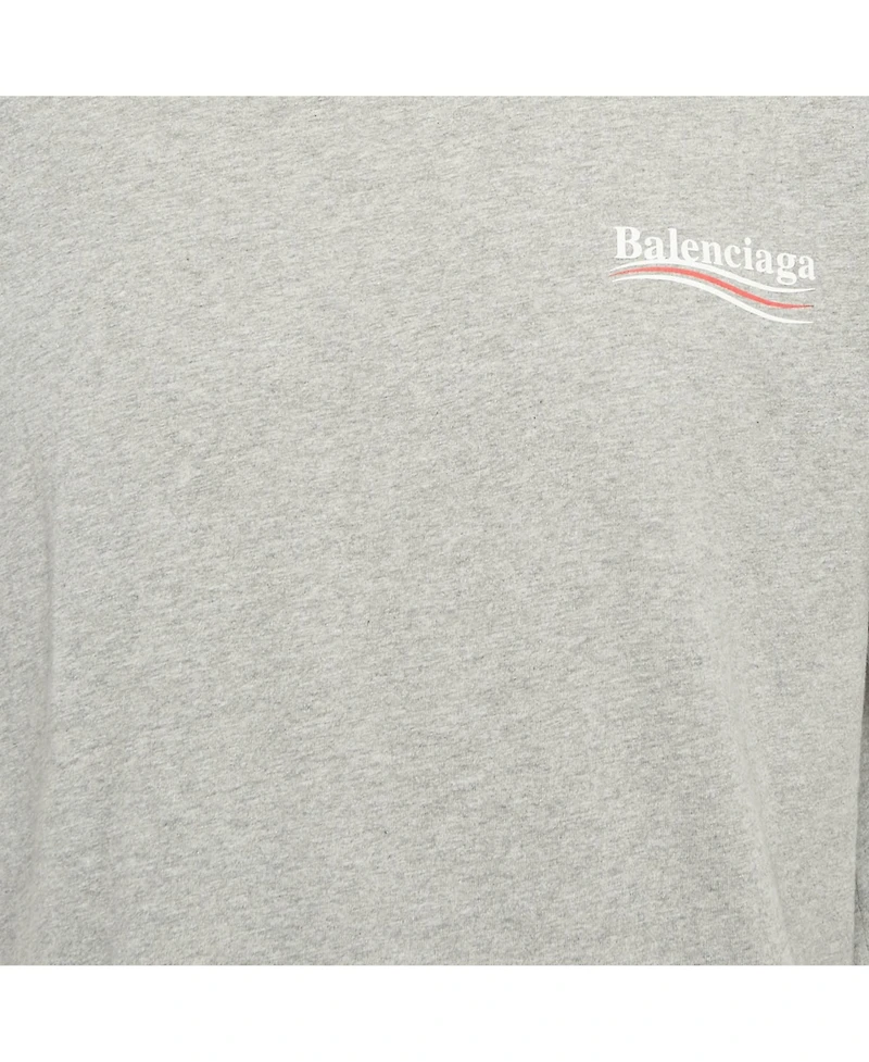 Pre-Owned Balenciaga Men's Grey Political Campaign Print Jersey T-Shirt