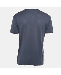 Pre-Owned Dolce & Gabbana Men's Blue Jersey Crew Neck T-Shirt