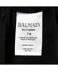 Pre-Owned Balmain Women's X Beyonce Black Cotton Logo T-Shirt