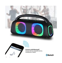 Portable Bluetooth Speaker with Rgb Light Effects and Remote Control