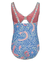 Roxy Girls' 7-16 Floral One-Piece Swimsuit