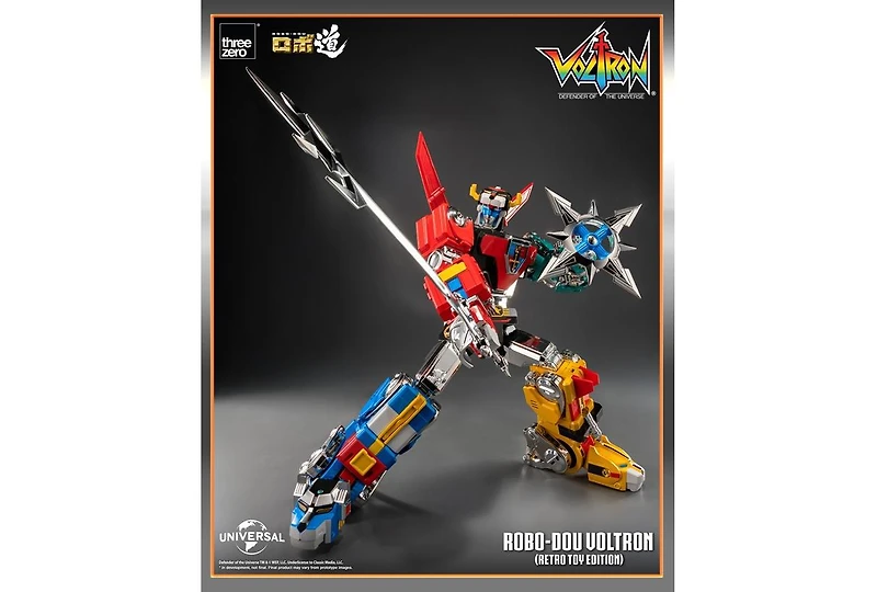 Voltron Retro Toy Edition Robo-dou Collectible Figure | Voltron: Defender Of The Universe | threezero