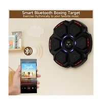 Artudatech Music Boxing Machine with 9 Speeds & Bluetooth, Led Punch Tracker for Family Fitness