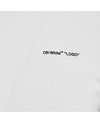 Pre-Owned Off-White Men's White Cotton Crew Neck T-Shirt