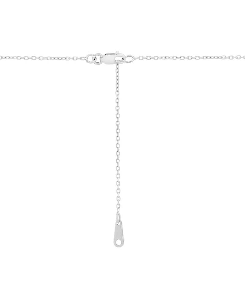Italian Gold Cable Chain Necklace in 10k White Gold