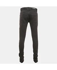 Pre-Owned Balmain Men's Black Washed Denim Slim Fit Jeans