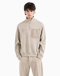 A|X Armani Exchange Men's Quarter-Zip Long-Sleeve Sweatshirt