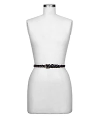 Patricia Nash Women's Atina Chain-Link Leather Belt