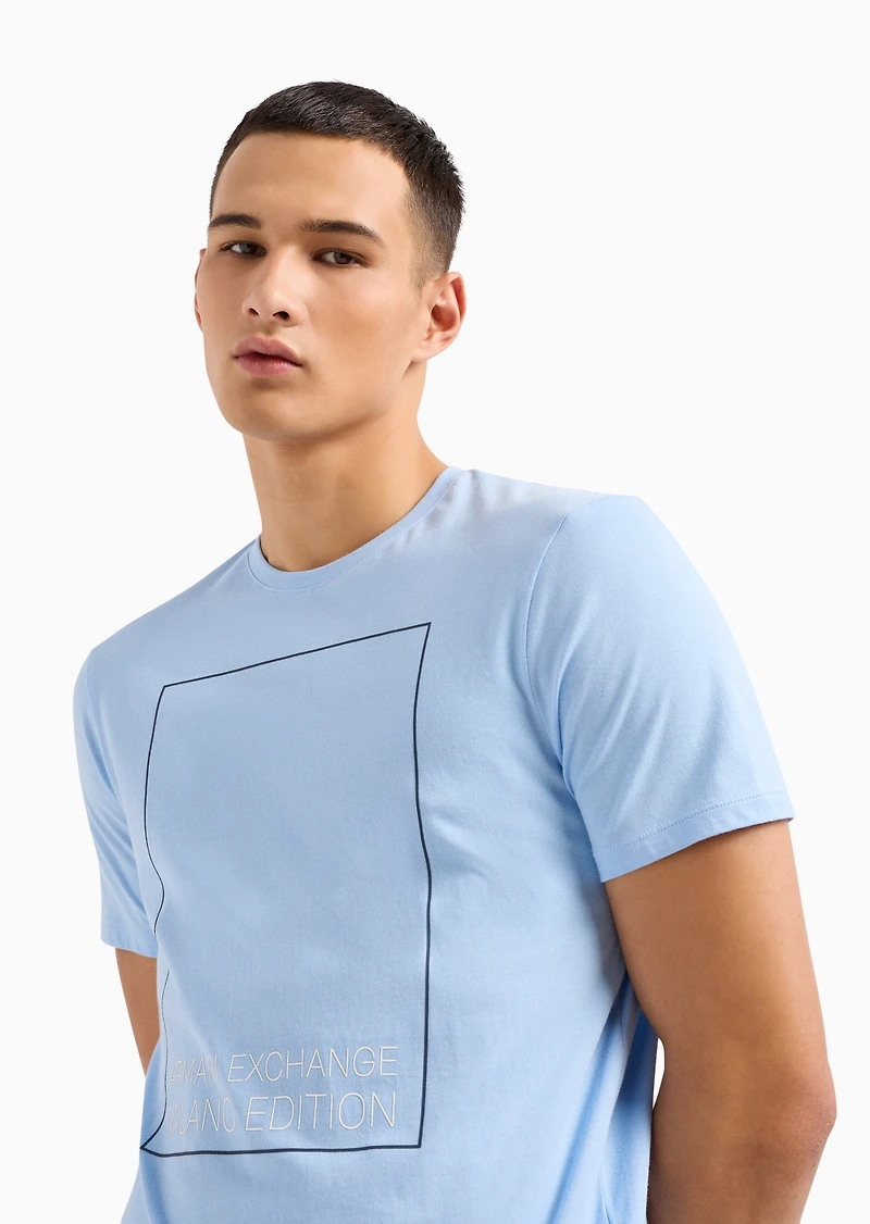 A|X Armani Exchange Men's Regular-Fit Limited Edition Milano Box Logo T-Shirt
