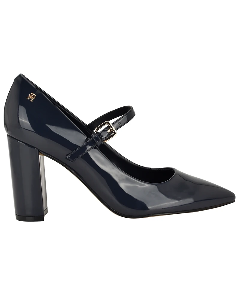 Tommy Hilfiger Women's Aveniz High Block Heel Mary Jane Pumps